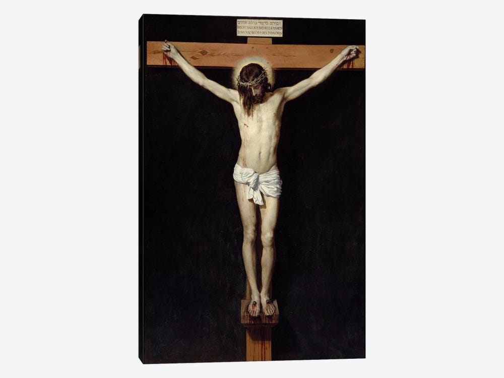 Christ crucifies, 1632 by Diego Rodriguez de Silva y Velazquez 1-piece Canvas Print