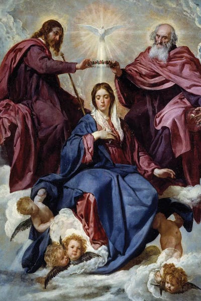 The coronation of the Virgin, 1645
