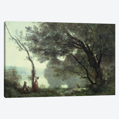Recollections of Mortefontaine, 1864  Canvas Print #BMN960} by Jean-Baptiste-Camille Corot Canvas Print