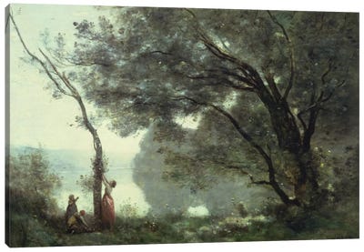 Recollections of Mortefontaine, 1864  Canvas Art Print