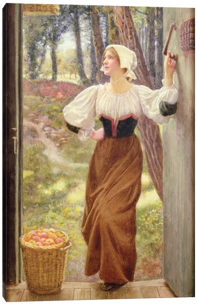 Tithe in Kind  Canvas Art Print - Pre-Raphaelite Art