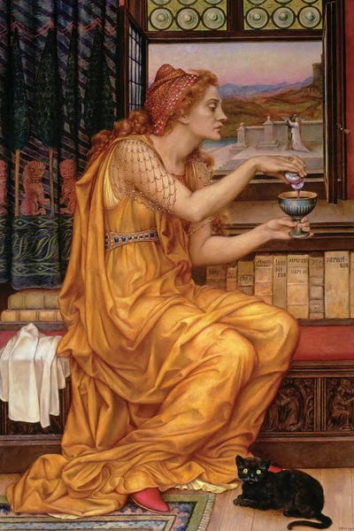 Pre-Raphaelite: The Love Potion, 1903  by Evelyn De Morgan