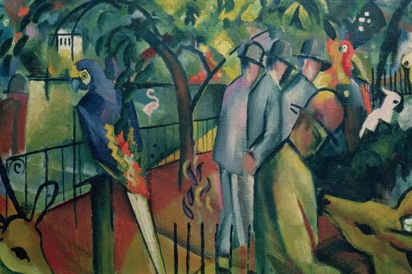 Expressionism: Zoological Garden I, 1912  by August Macke