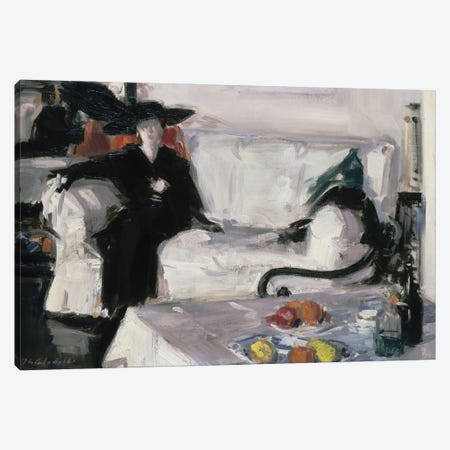Interior with figure, 1914-15  Canvas Print #BMN9622} by Francis Campbell Boileau Cadell Canvas Print