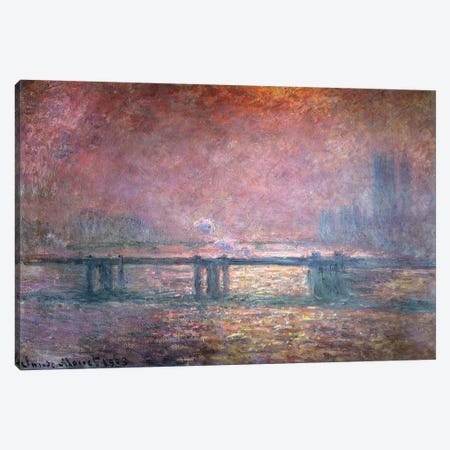 The Thames at Charing Cross, 1903  Canvas Print #BMN962} by Claude Monet Canvas Print