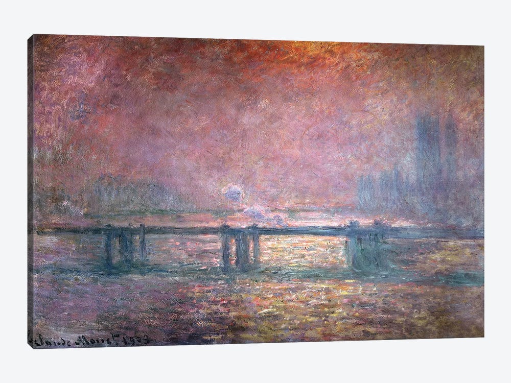The Thames at Charing Cross, 1903  by Claude Monet 1-piece Art Print
