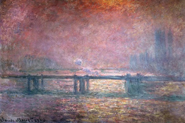 Claude Monet: The Thames at Charing Cross, 1903  by Claude Monet