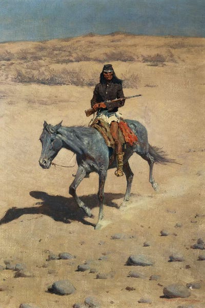 Hudson River School: Apache Scout  by Frederic Remington