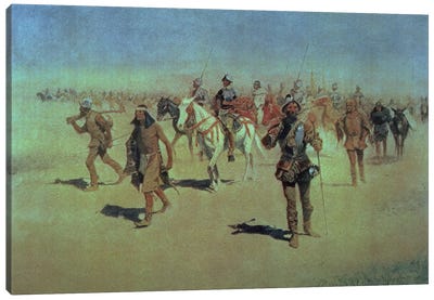 Francisco Vasquez de Coronado  Making his Way Across New Mexico, 1905  Canvas Art Print