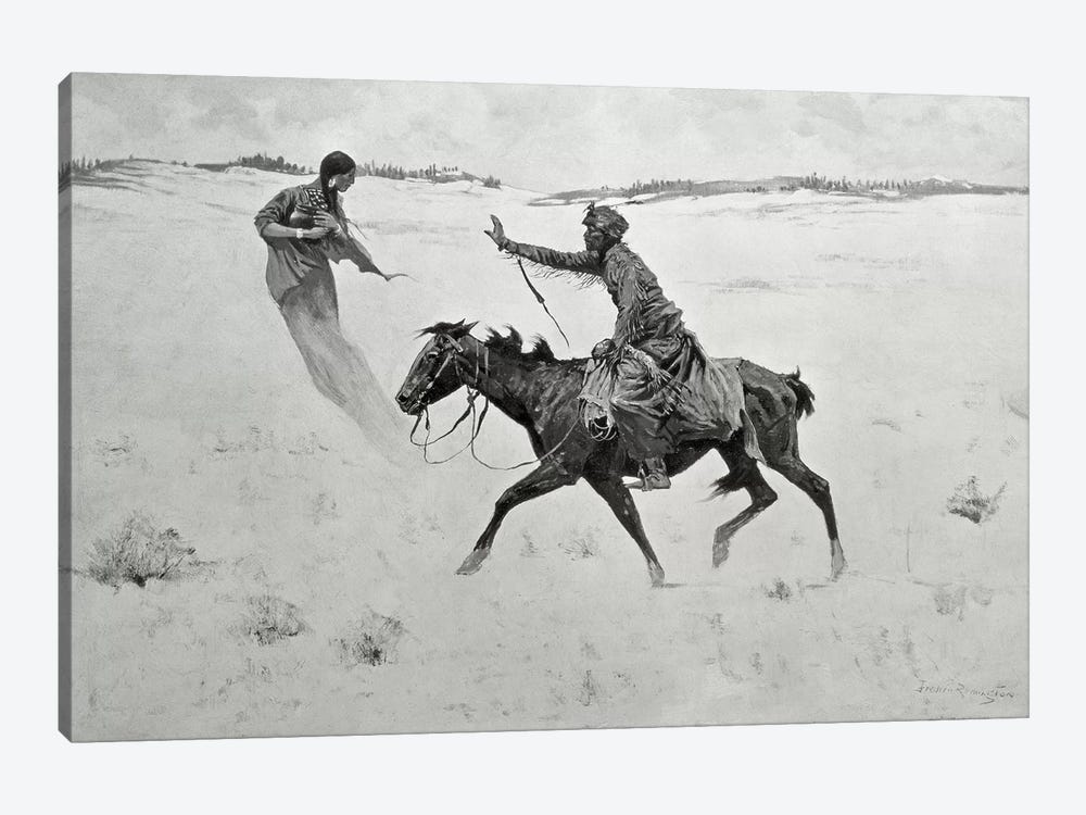 How Order No. 6 went through, or The Vision  by Frederic Remington 1-piece Art Print