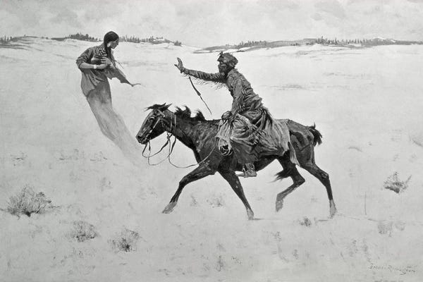 American Realism: How Order No. 6 went through, or The Vision  by Frederic Remington