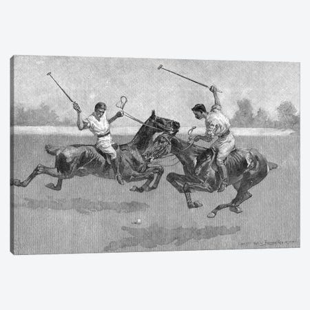 Polo Players, 1890  Canvas Print #BMN9637} by Frederic Remington Canvas Print