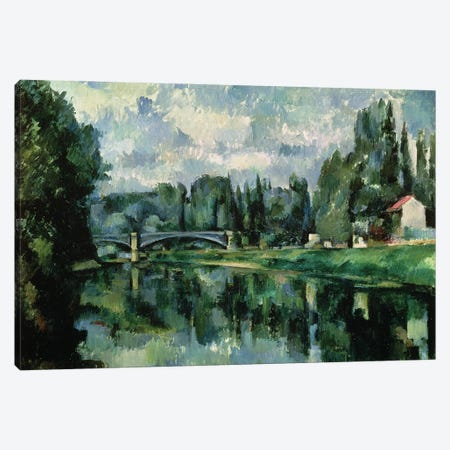 The Banks of the Marne at Creteil, c.1888  Canvas Print #BMN963} by Paul Cezanne Canvas Art Print