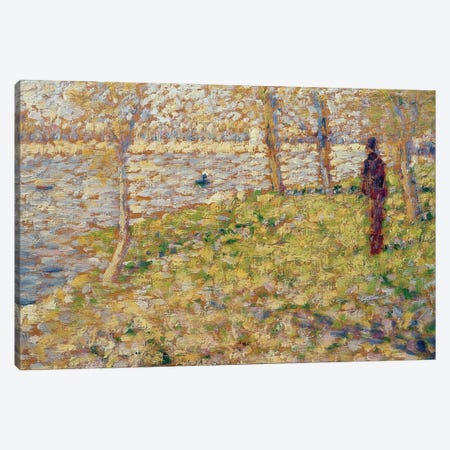 Study for 'Sunday Afternoon on the Island of La Grand Jatte', 1884-85  Canvas Print #BMN9649} by Georges Seurat Canvas Print
