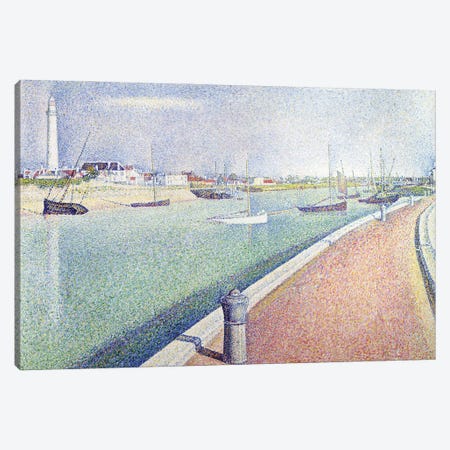 The Channel of Gravelines, Petit Fort Philippe, 1890  Canvas Print #BMN9651} by Georges Seurat Canvas Art