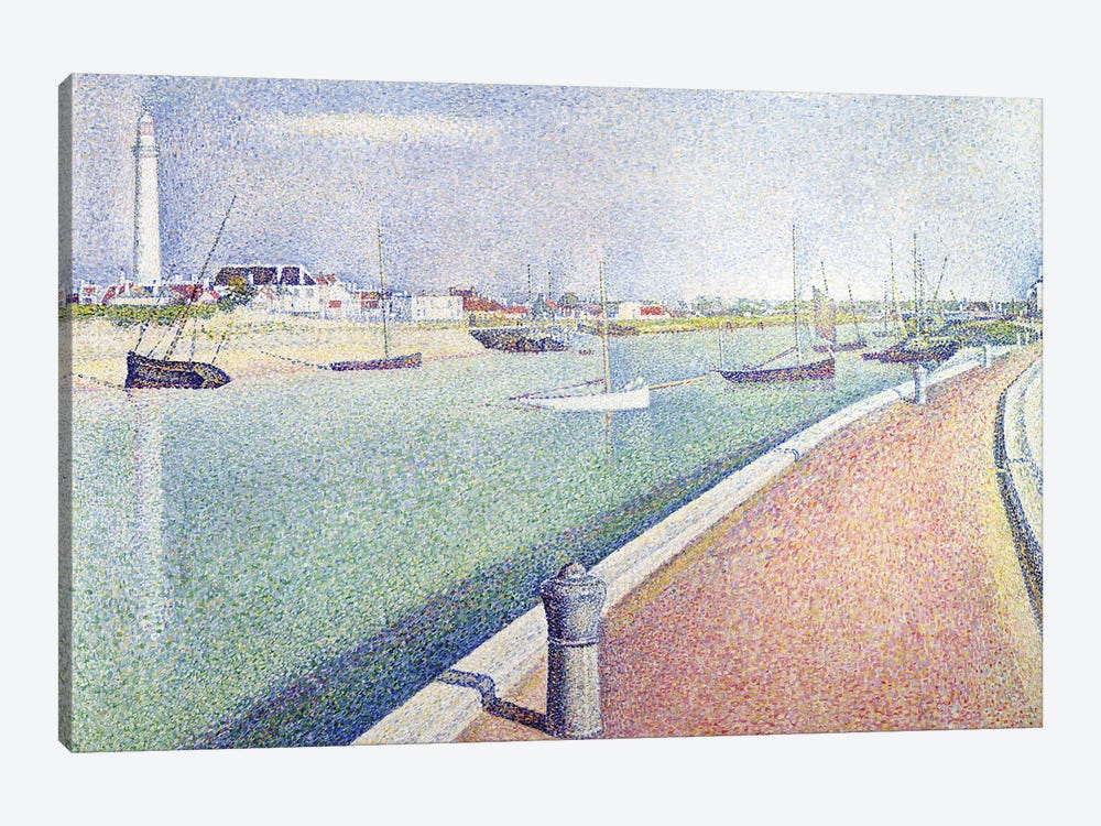 The Channel of Gravelines, Petit Fort Philippe, 1890  by Georges Seurat 1-piece Canvas Artwork