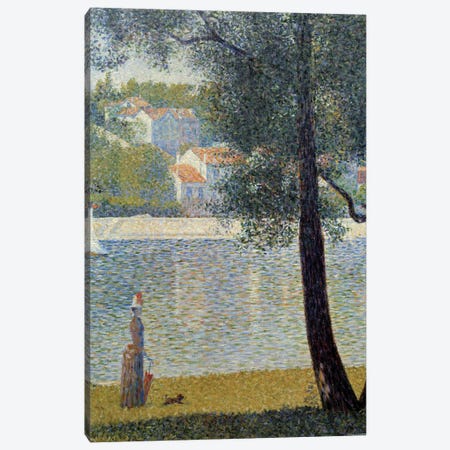 The Seine at Courbevoie, 1885 Canvas Print #BMN9653} by Georges Seurat Canvas Art