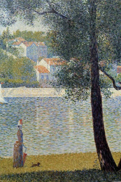 Georges Seurat: The Seine at Courbevoie, 1885 by Georges Seurat