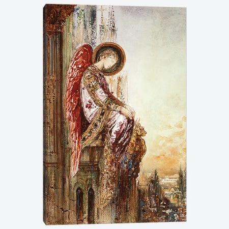 Angel Traveller  Canvas Print #BMN9656} by Gustave Moreau Art Print
