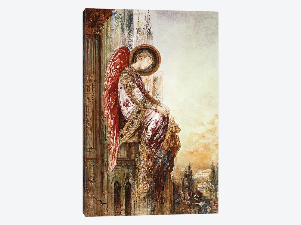 Angel Traveller  by Gustave Moreau 1-piece Canvas Print