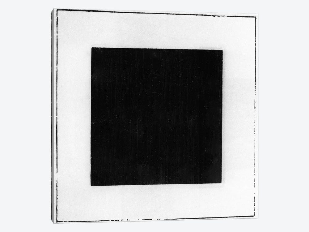 Black Square  by Kazimir Severinovich Malevich 1-piece Canvas Wall Art