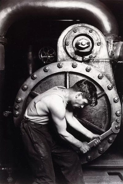 Male Portraits: Powerhouse Mechanic, c.1924;  by Lewis Wickes Hine