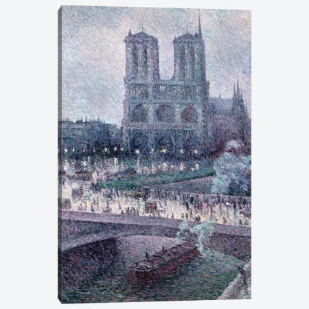 Notre Dame, c.1900  Canvas Print #BMN9688} by Maximilien Luce Canvas Print