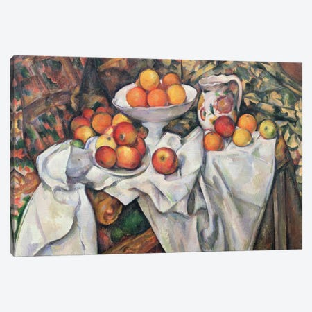 Apples and Oranges, 1895-1900  Canvas Print #BMN9697} by Paul Cezanne Art Print