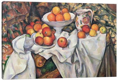 Apples and Oranges, 1895-1900  Canvas Art Print - Paul Cezanne