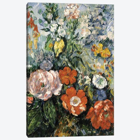 Bouquet of Flowers, 1879-1880  Canvas Print #BMN9698} by Paul Cezanne Canvas Artwork