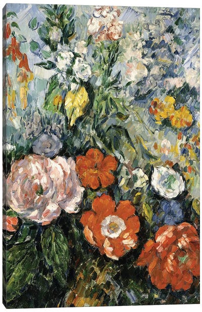 Bouquet of Flowers, 1879-1880  Canvas Art Print - Paul Cezanne