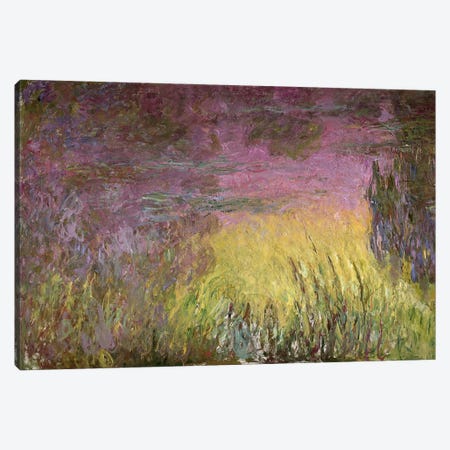 Waterlilies at Sunset, 1915-26 (oil on canvas) Canvas Print #BMN96} by Claude Monet Canvas Wall Art