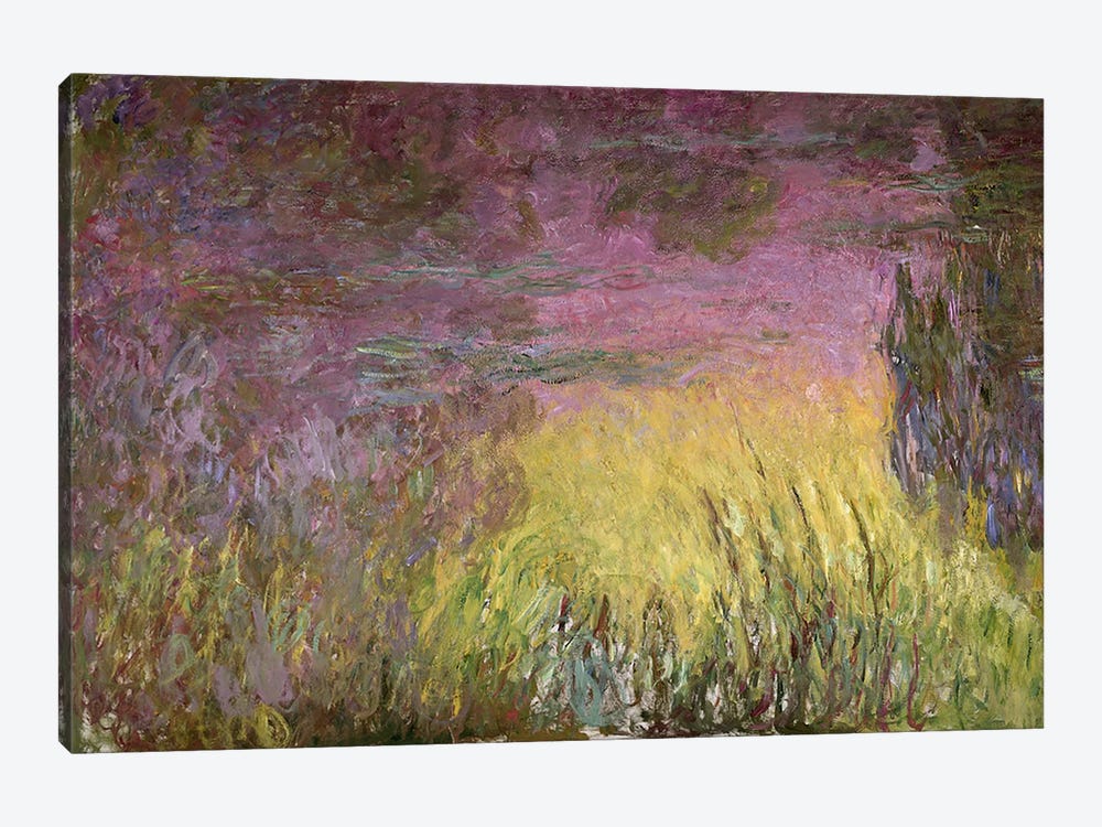 Waterlilies at Sunset, 1915-26 (oil on canvas) by Claude Monet 1-piece Canvas Print
