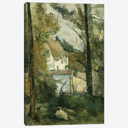 House in the Trees, Auvers, 1879  Canvas Print #BMN9700} by Paul Cezanne Canvas Wall Art
