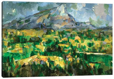 Mont Sainte-Victoire, c.1902  Canvas Art Print - Post-Impressionism Art