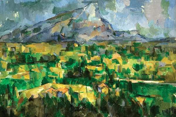 Post-Impressionism: Mont Sainte-Victoire, c.1902  by Paul Cezanne
