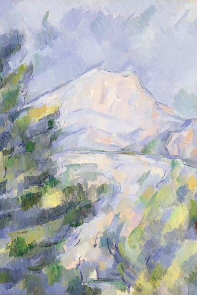 Mont Sainte-Victoire, c.1904-06  by Paul Cezanne metal wall art