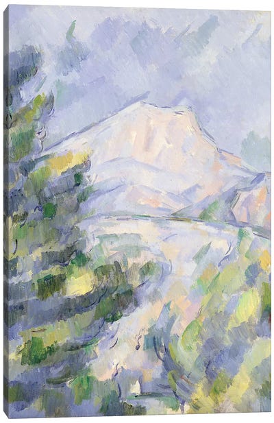 Mont Sainte-Victoire, c.1904-06  Canvas Art Print - Paul Cezanne
