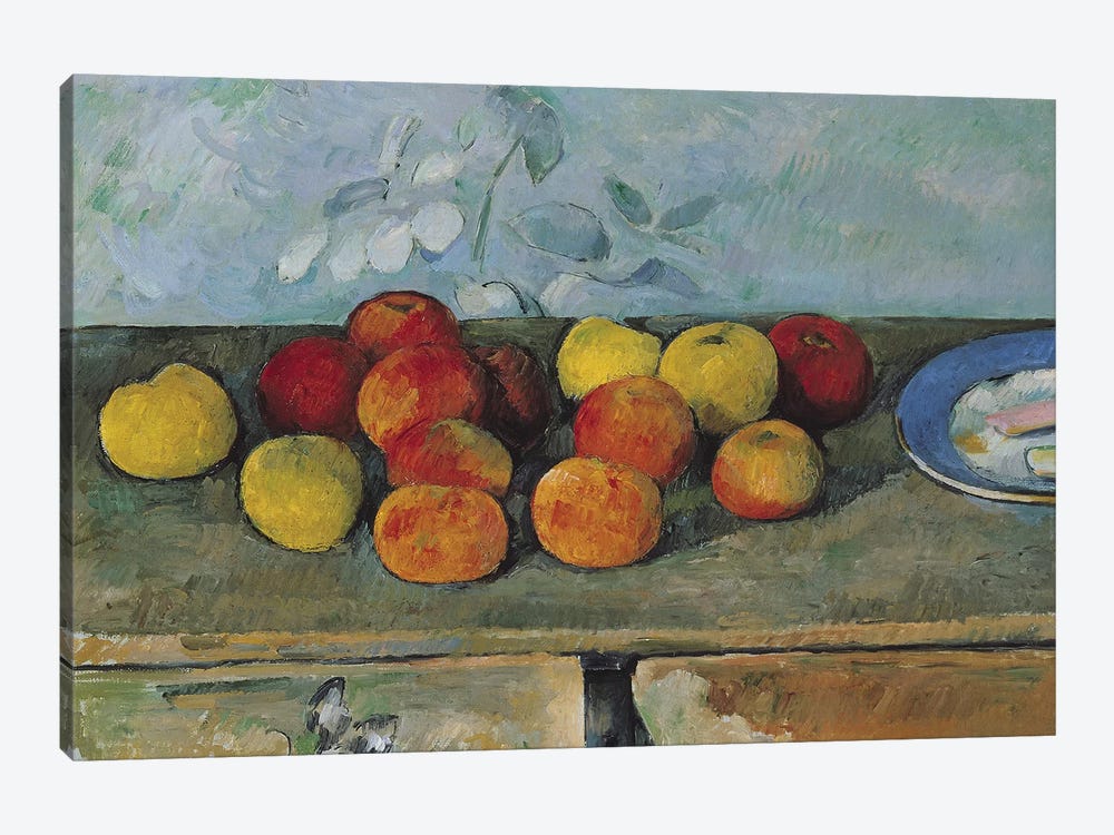 Still life of apples and biscuits, 1880-82  by Paul Cezanne 1-piece Canvas Art