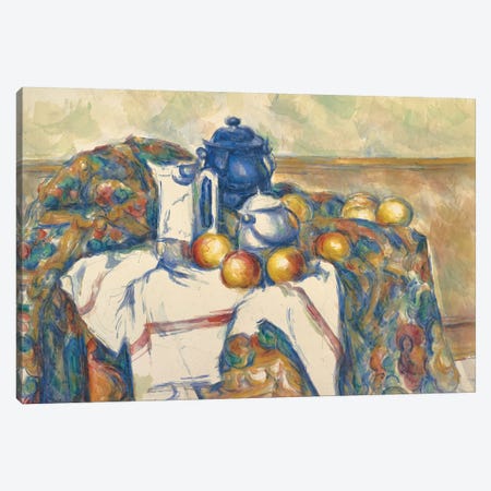 Still Life with Blue Pot, c.1900  Canvas Print #BMN9718} by Paul Cezanne Art Print