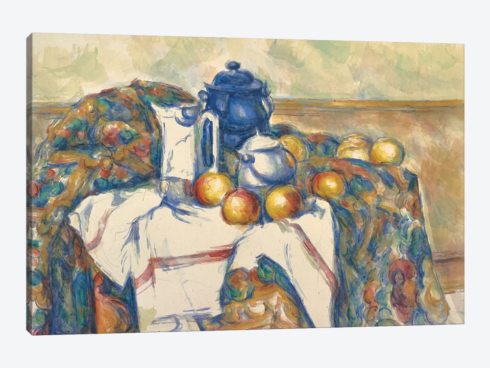 Still Life with Blue Pot, c.1900  by Paul Cezanne 1-piece Canvas Artwork