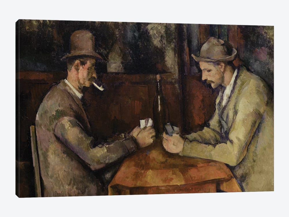 The Card Players, 1893-96  by Paul Cezanne 1-piece Canvas Wall Art
