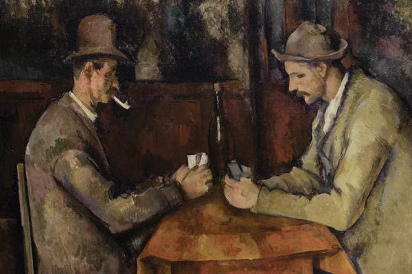 Gambling: The Card Players, 1893-96  by Paul Cezanne