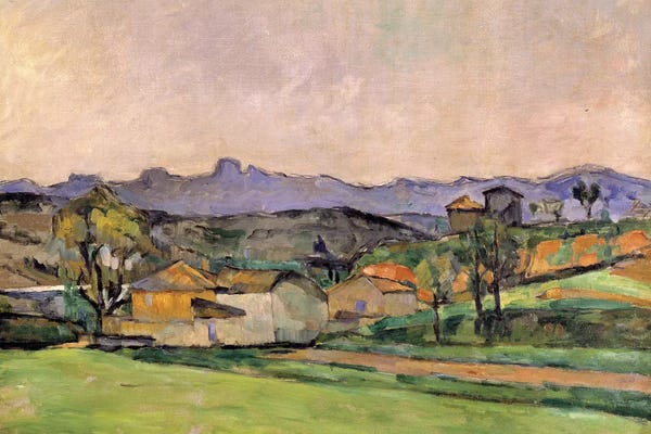 Post-Impressionism: The Chaine de l'Etoile with the Pilon du Roi, c.1878-79  by Paul Cezanne