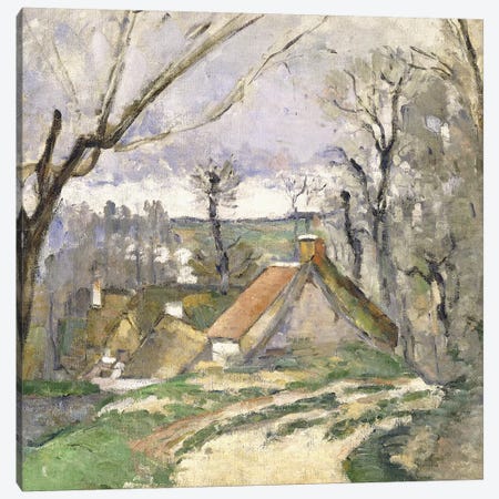 The Cottages of Auvers, 1872-73  Canvas Print #BMN9727} by Paul Cezanne Canvas Art Print