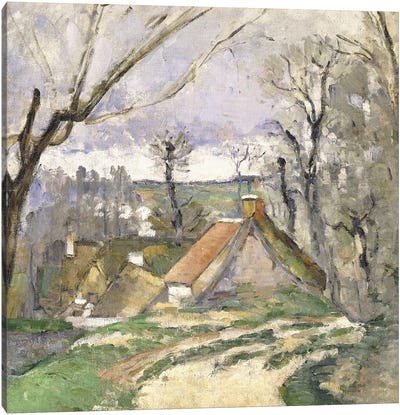 The Cottages of Auvers, 1872-73  Canvas Art Print - Paul Cezanne