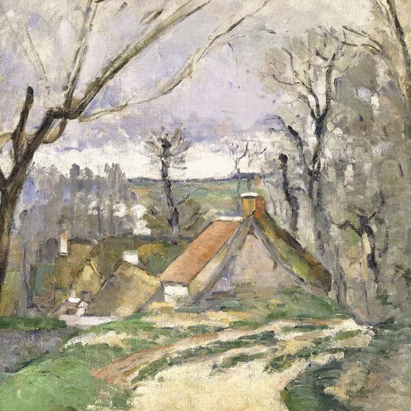 Post-Impressionism: The Cottages of Auvers, 1872-73  by Paul Cezanne