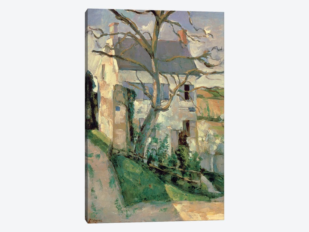 The House and the Tree, c.1873-74  by Paul Cezanne 1-piece Canvas Wall Art