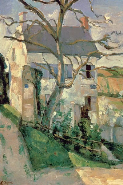 Houses: The House and the Tree, c.1873-74  by Paul Cezanne