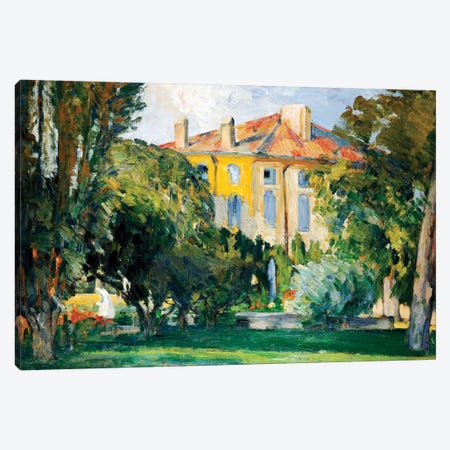 The House at Jas de Bouffan, 1882-85  Canvas Print #BMN9730} by Paul Cezanne Canvas Print